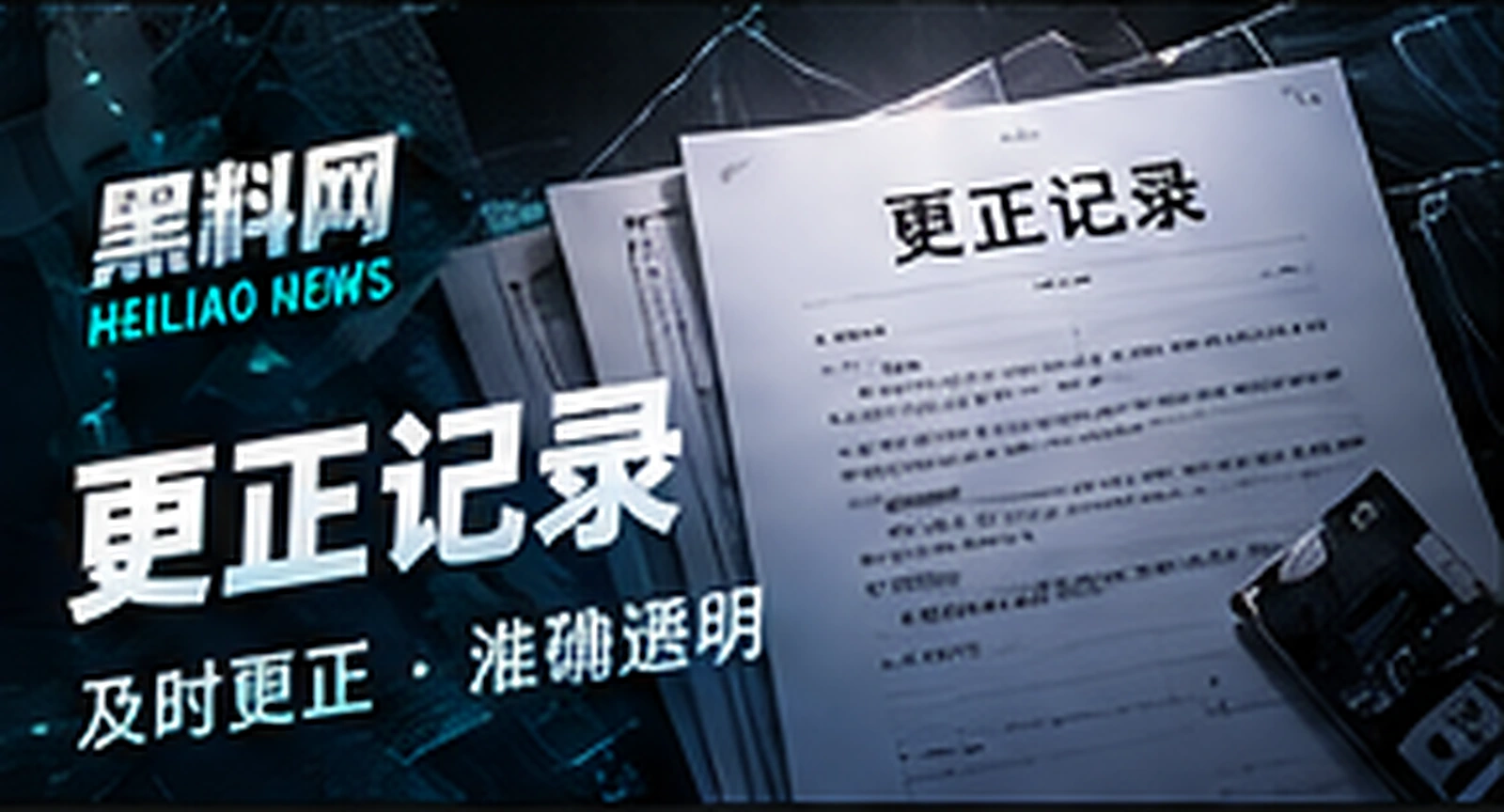 订正与补充主题概念视觉